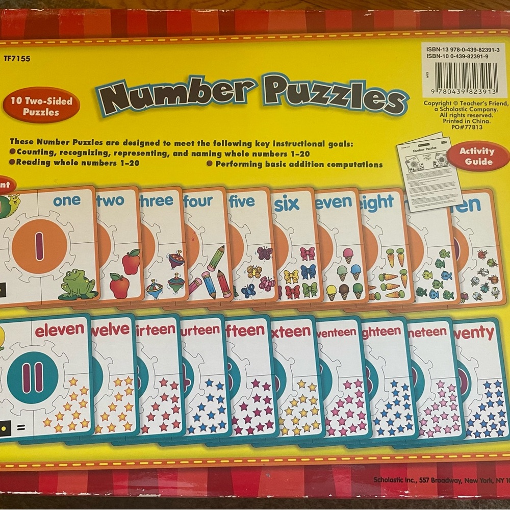 Scholastic Number Puzzles - Picture 2 of 4